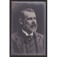 AUGUSTO J. COELHO ANTIGUA TARJETA POSTAL CON FIRMA AUTOGRAFA